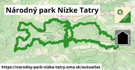 narodny park nizke tatry mapa