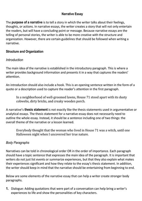 narrative introduction examples
