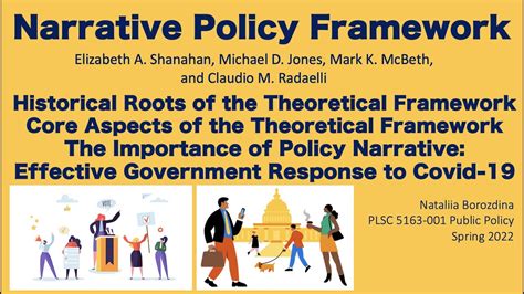 narrative policy framework examples