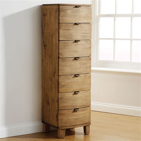 Vasagle narrow chest of drawers classic tall dresser with 6 solid wood