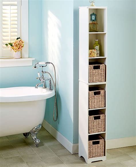 Narrow Bathroom Wall Storage