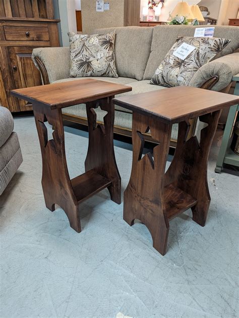 Narrow End Table Walnut