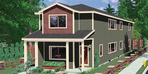 Narrow Lot Stacked Duplex Plans