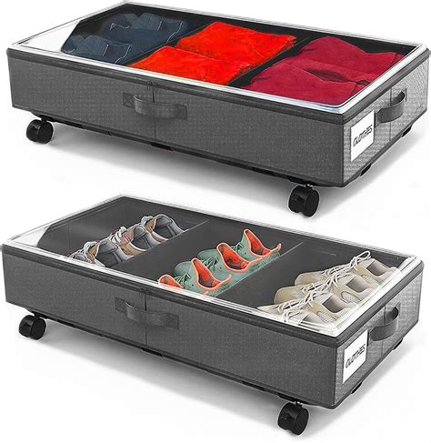 Narrow Underbed Storage Boxes