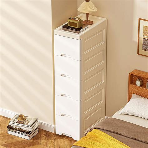 Narrow White Cabinets