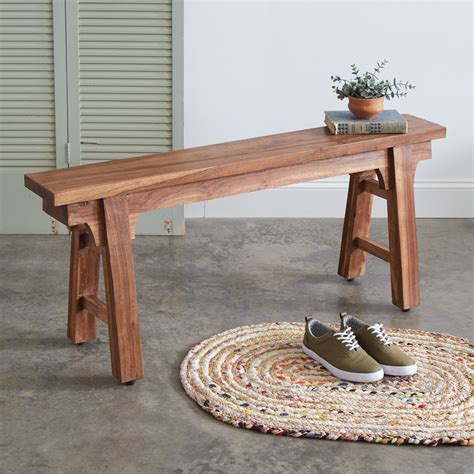 Streamline Your Space with a Stylish Narrow Wood Bench – Perfect for Small Homes and Apartments!