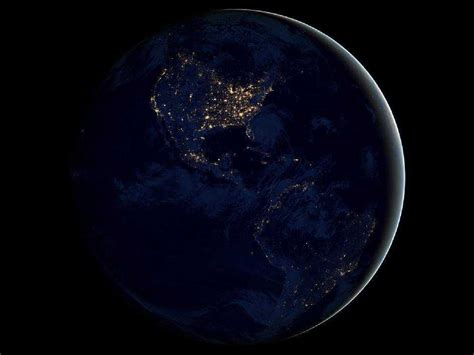 nasa animation of earth at night