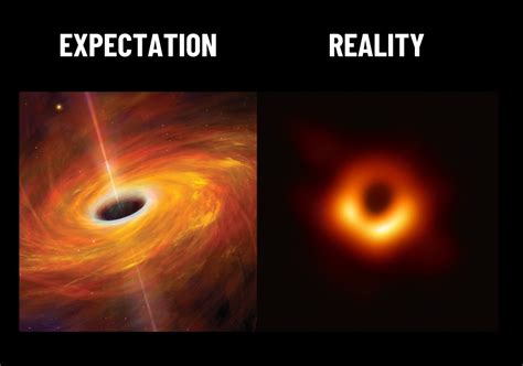 nasa black hole expectation vs reality