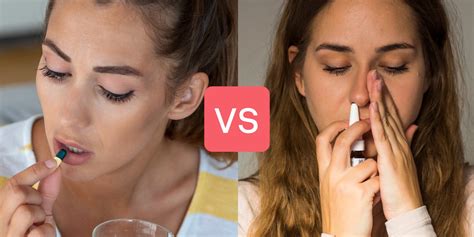 Nasal Spray Vs Tablets