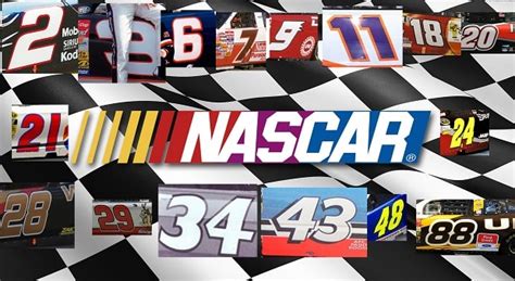 nascar car numbers and drivers