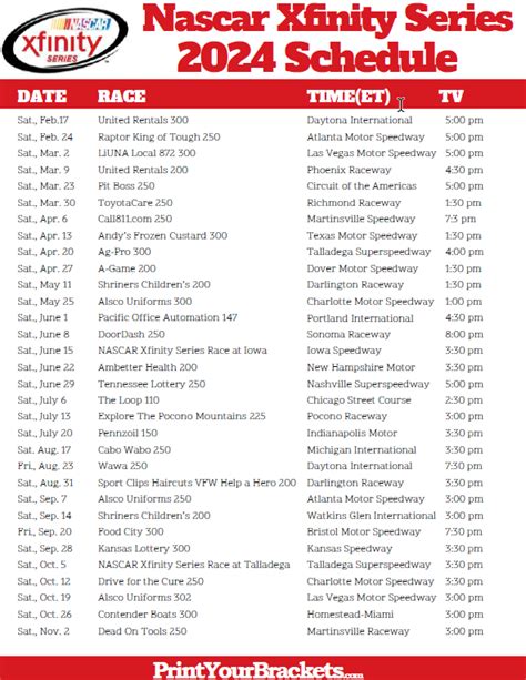 nascar cup series 2023 schedule wiki