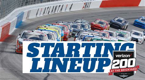 nascar lineup for sunday's race at indy
