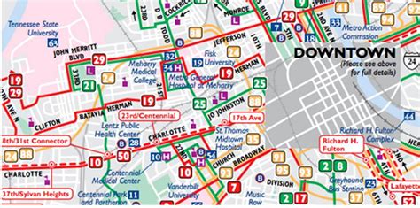 nashville bus routes map