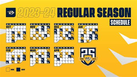 nashville predators 23-24 schedule