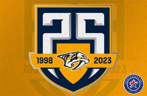 nashville predators 25th anniversary patch