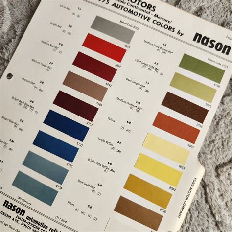 Nason Paint Chips