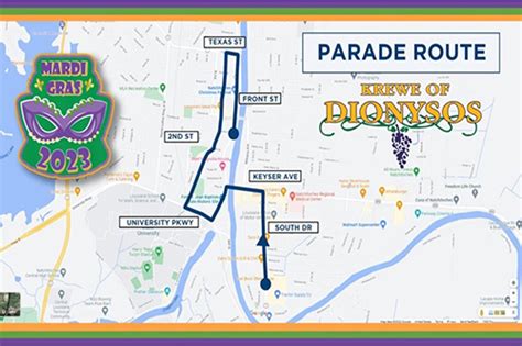 Natchitoches Parade Route