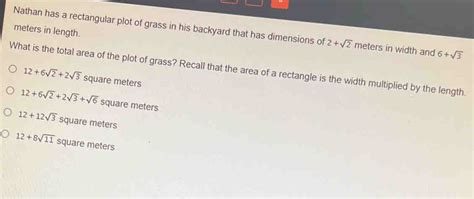 nathan has a rectangular plot of gravel