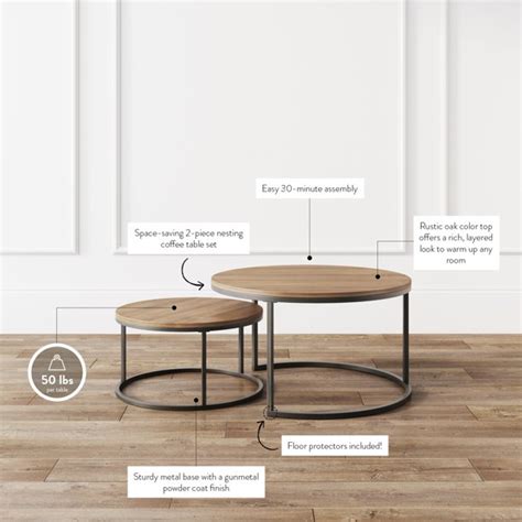 Nathan James Round Coffee Table