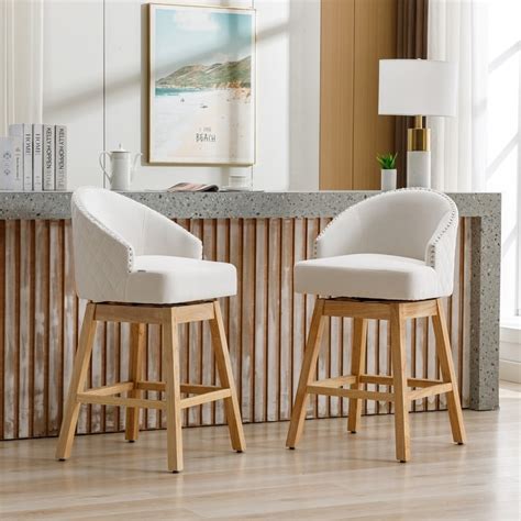 Nathan Swivel Adjustable Height Bar Stool