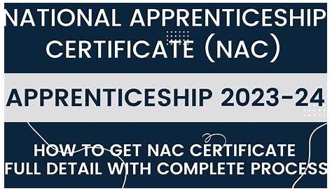 National Apprenticeship Certificate Nac Granted By Ncvt Council For Technology And Training, New Delhi