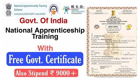National Apprenticeship Certificate Coal Board Of Training