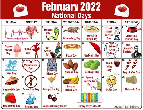National Day Calendar February 2024