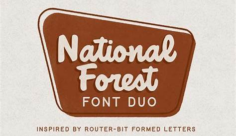 National Forest Font Duo - Etsy