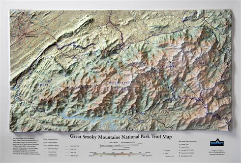 National Park Relief Maps