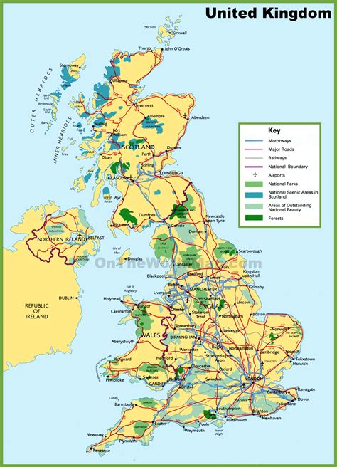 National Parks Map England