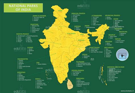 National Parks Map India Pdf