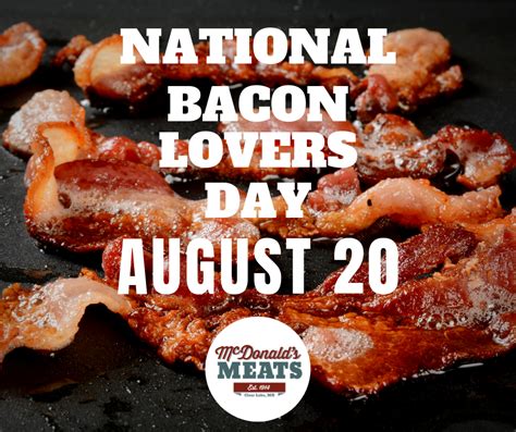 national bacon lovers day 2020