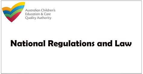 national childcare regulations nsw