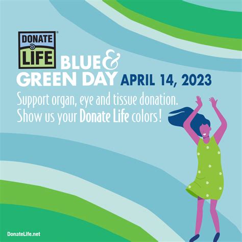 national donate life blue and green day 2023