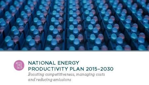 national energy productivity plan