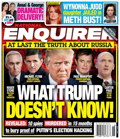 national enquirer front page