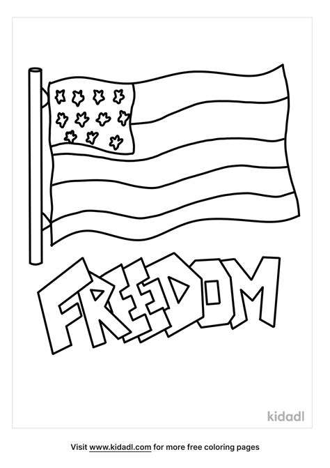 national freedom day coloring pages