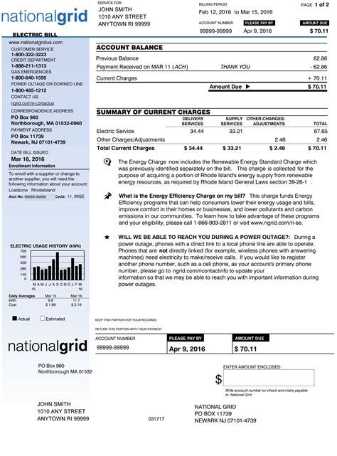 national grid electric bill ri