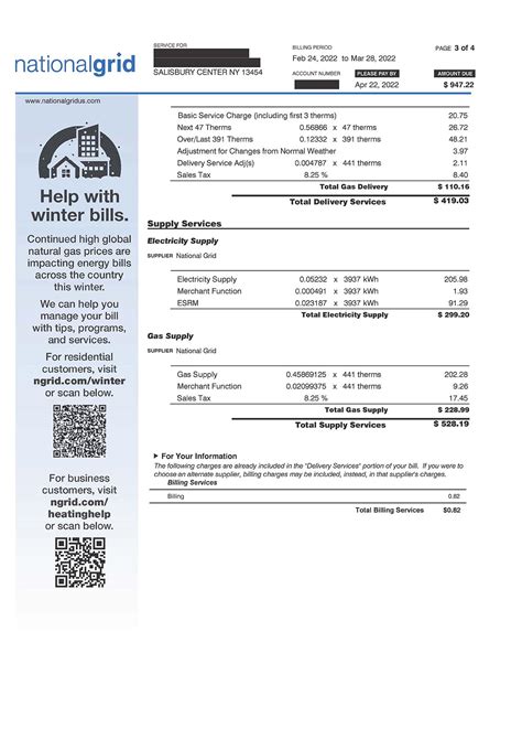 national grid gas account