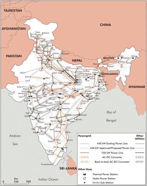 national grid map of india