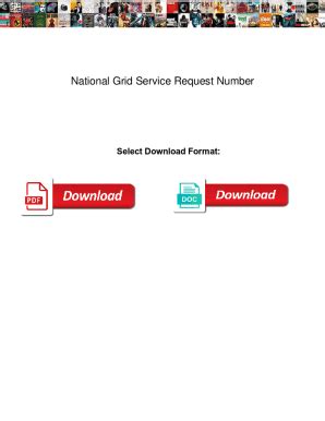 national grid service request number