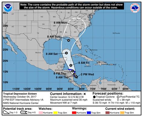 national hurricane center map