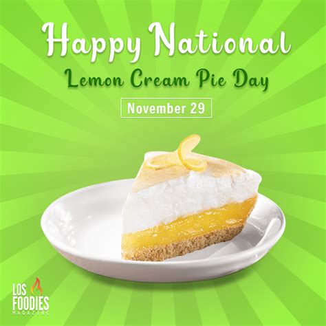 national lemon cream pie day photos