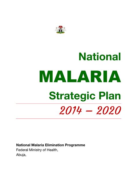 national malaria control strategic plan 2001