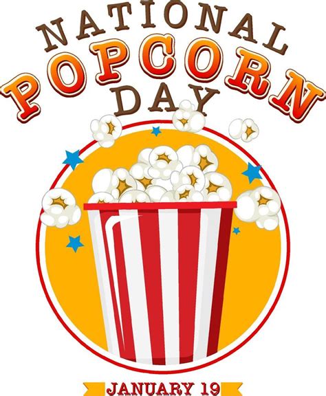 national popcorn day clipart