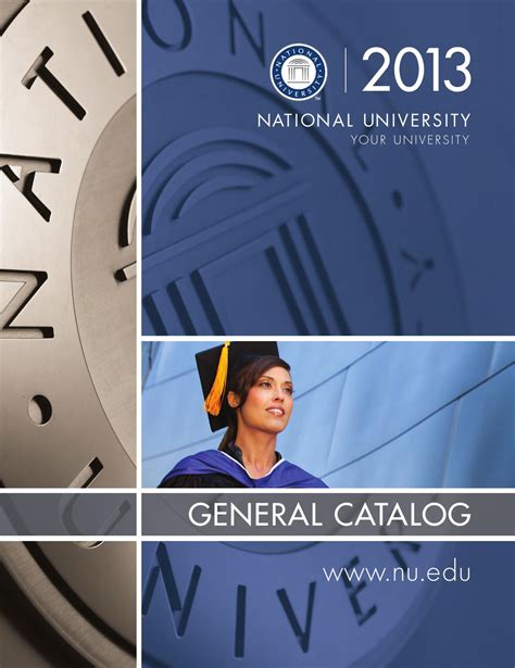 national university catalog 2013