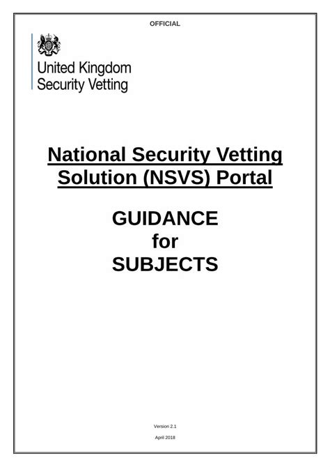 national vetting security portal