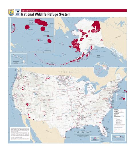 national wildlife refuge map