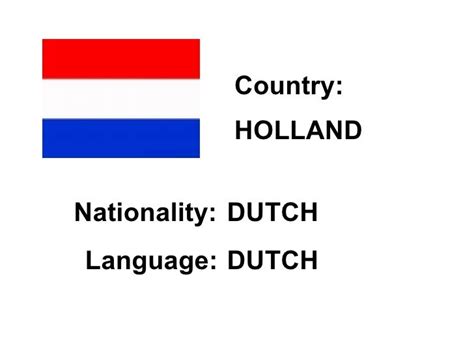 nationality holland