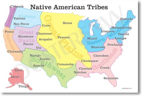 Native American Tribes Us History Map Exercise Answer Key